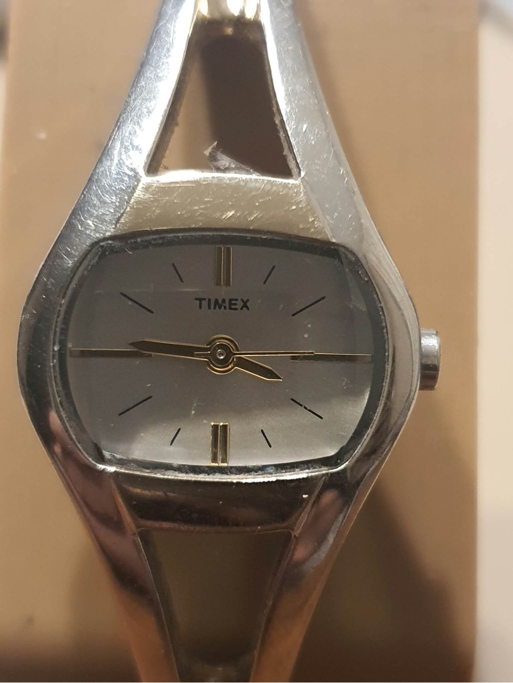 Vtg Timex Silver/Goldtone Women's Watch
